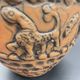 Vintage Jasba ceramic vase with reliefs of fantastic animals – All