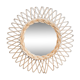 Miroir en rotin vintage 37x37cm
