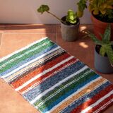 Handwoven recycled cotton rug - 40 x 60 cm