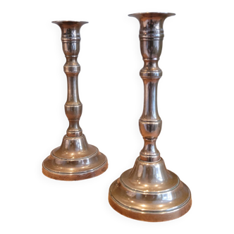 La Redoute x Selency pair of brass candle holders 20