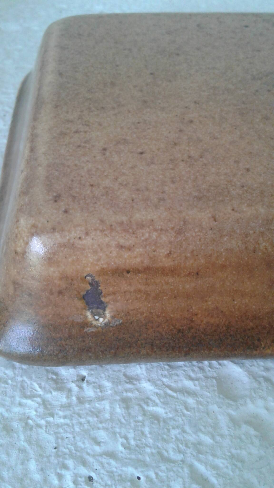 Stoneware butter dish