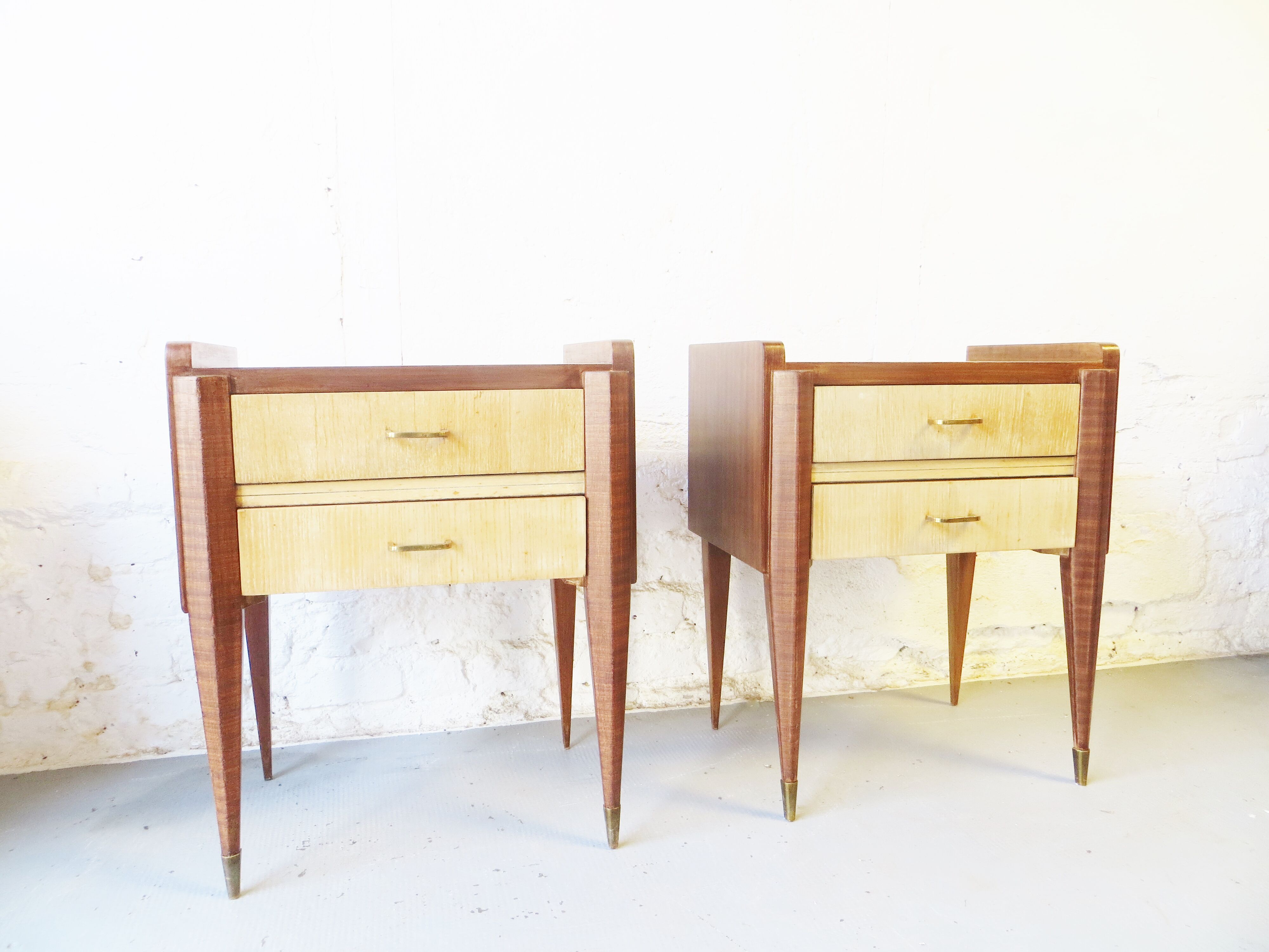 Pair of Art Deco 40s bedside tables