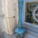 Art Nouveau vase in marbled Soliflore glass paste signed Jouvray