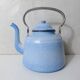 old enamelled steel kettle