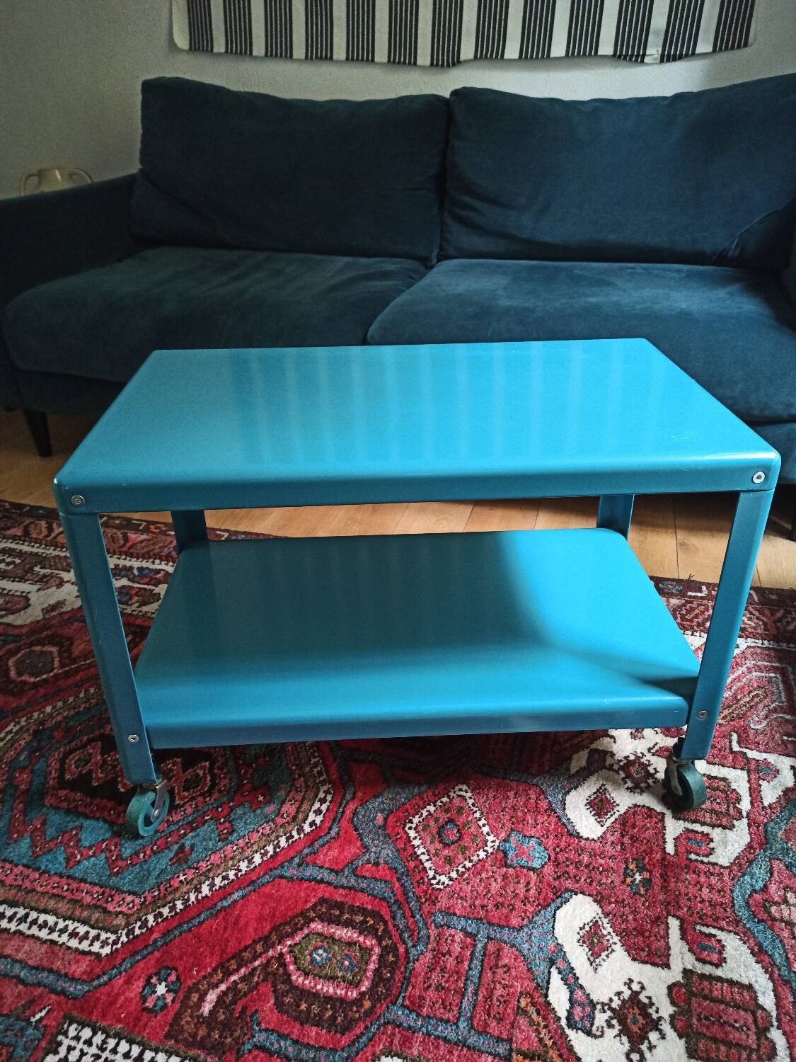 Blue metal coffee table Ikea PS 2012