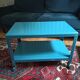 Table basse métal bleu Ikea PS 2012