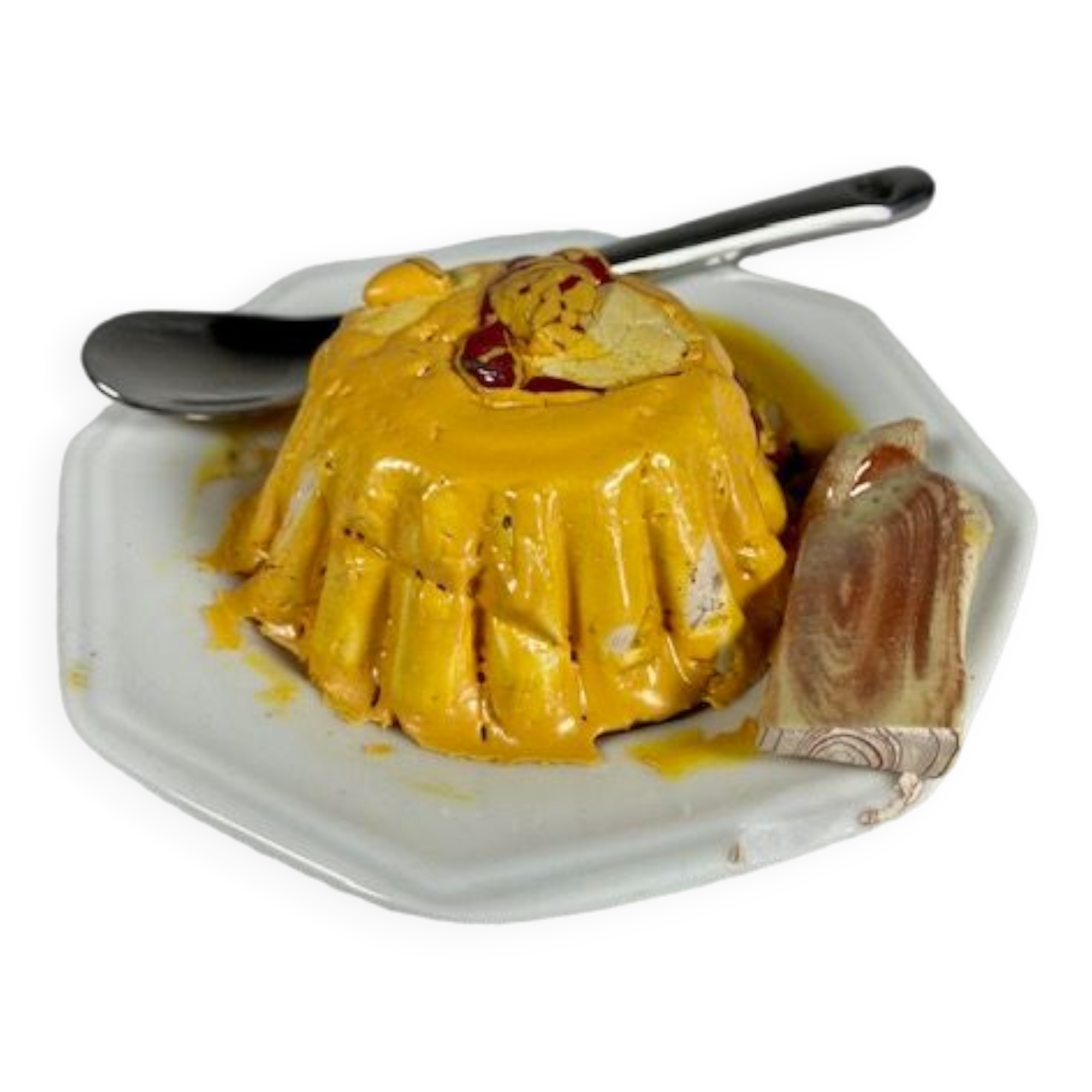 Handmade "trompe-l'oeil" ceramic cake