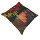 Vintage turkish kilim cushion cover , 55 x 55 cm