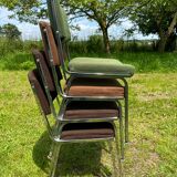 4 stackable chairs 1970