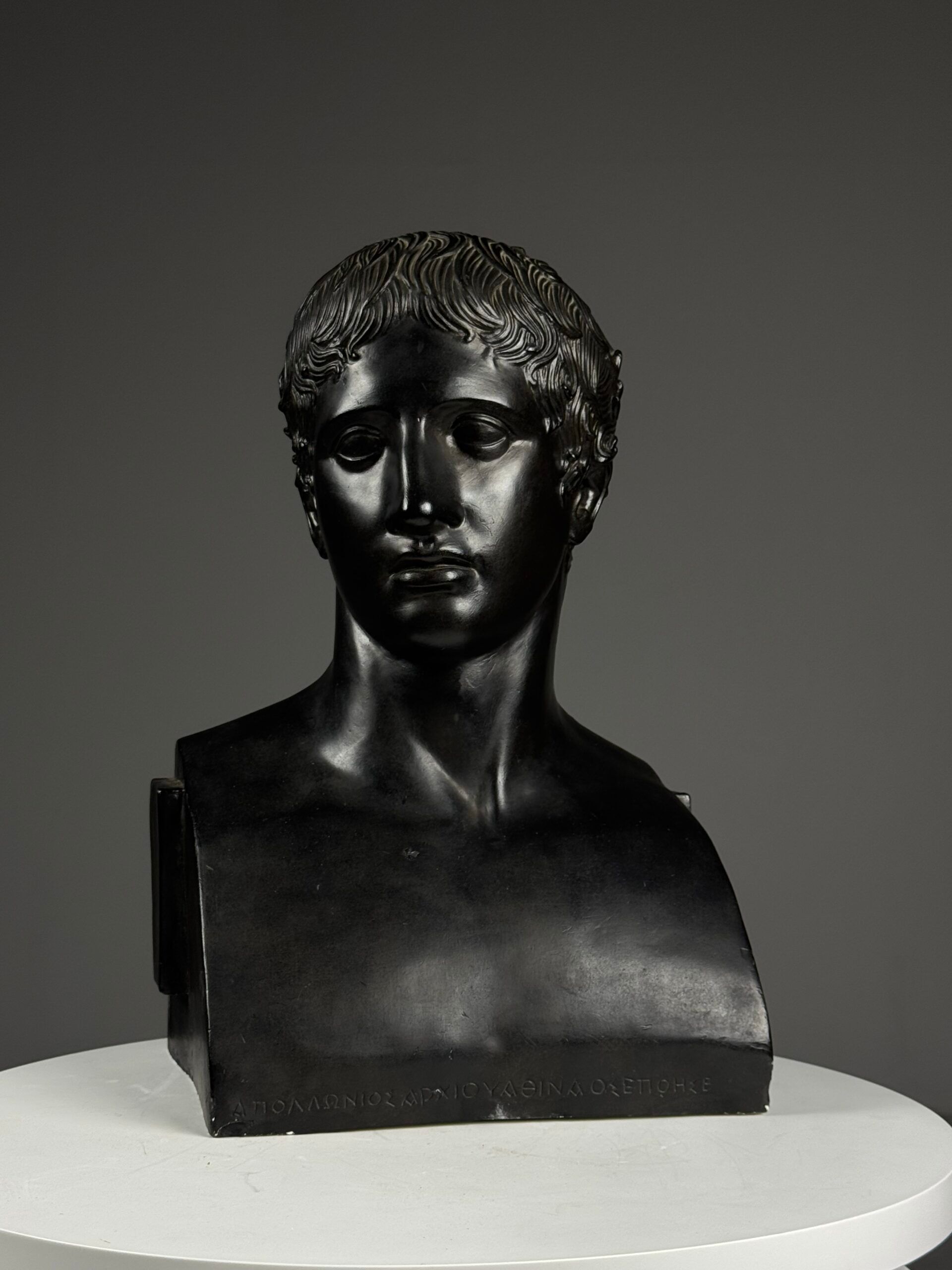 Buste grec de Doryphoros fin du 20e siècle