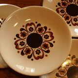 Lot of 10 vintage flat plates from the GIEN factory