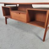 Teak desk by Gunni Omann "model 75" for Omann Jun, Dänemark 1960s