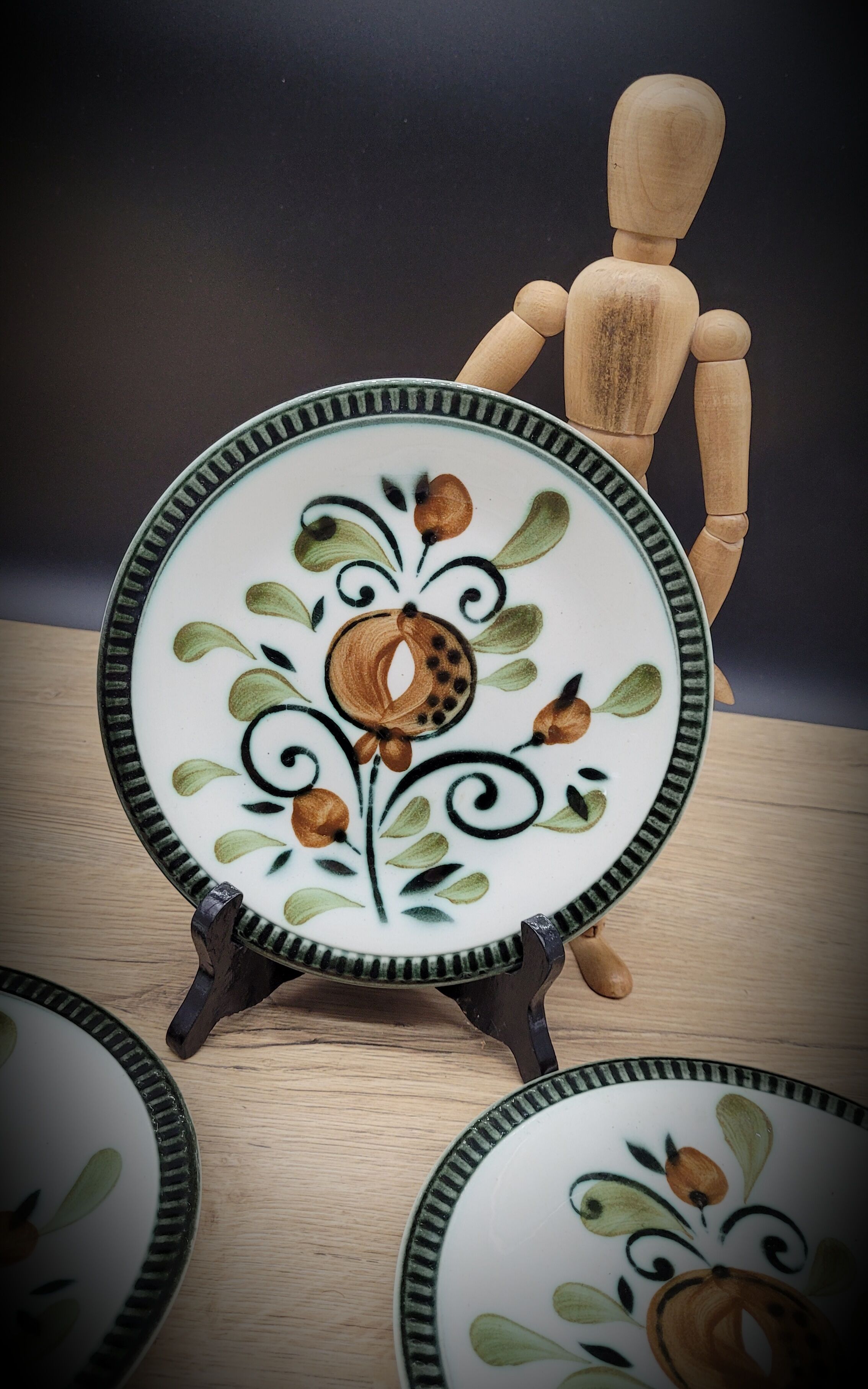 Set 4 plates Boch Argenteuil