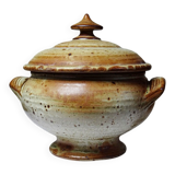 Glazed stoneware pot, Prudhomme La Borne vintage 60s-70s