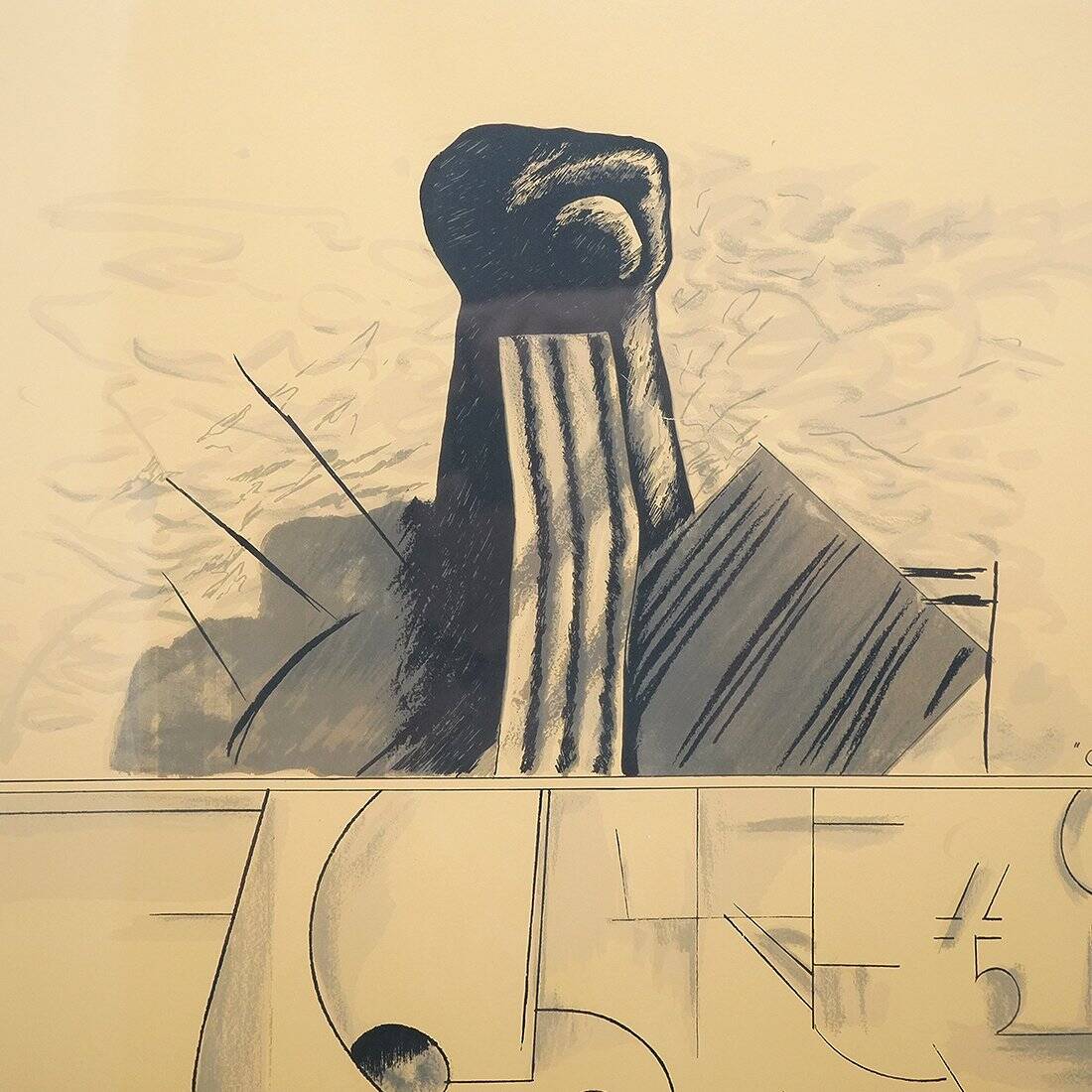 Aldo Mondino, Dance, colour lithograph on paper, 1970s