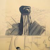 Aldo Mondino, Dance, colour lithograph on paper, 1970s