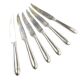 Set of fruit knives, silver-plated white metal, Germany, 1930s