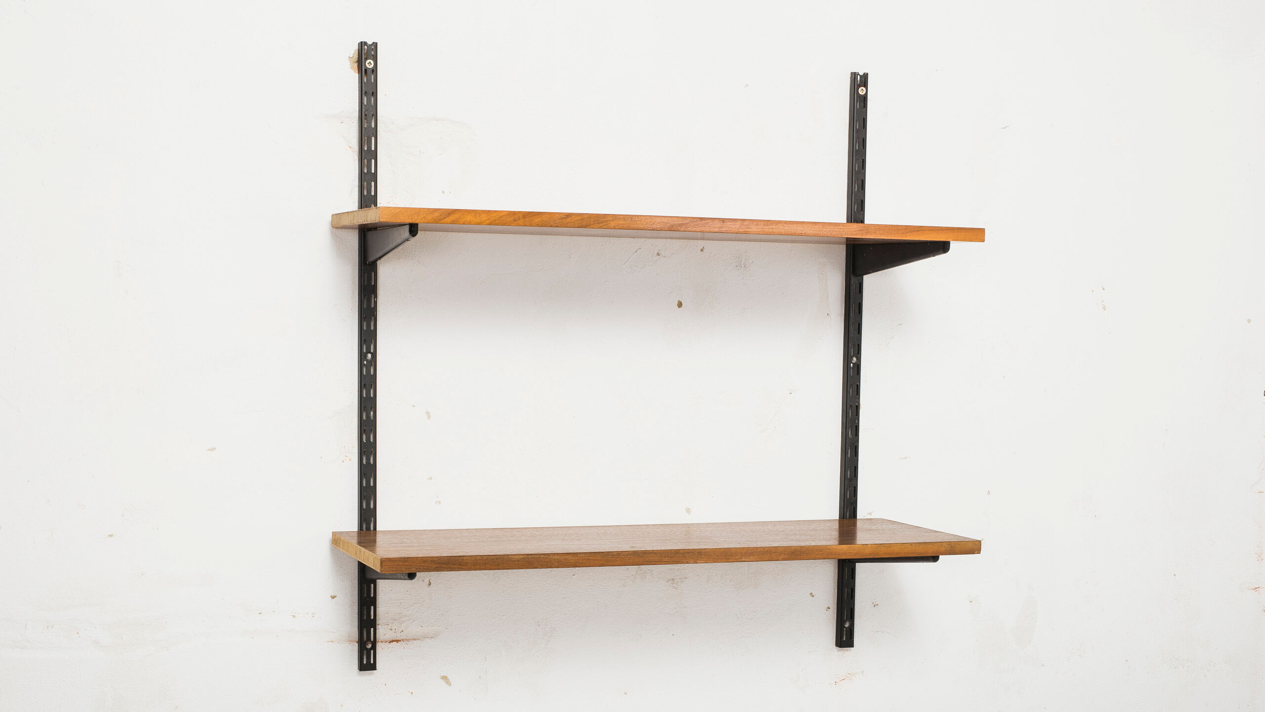 Vintage walnut shelving system from Sparrings, 1960s