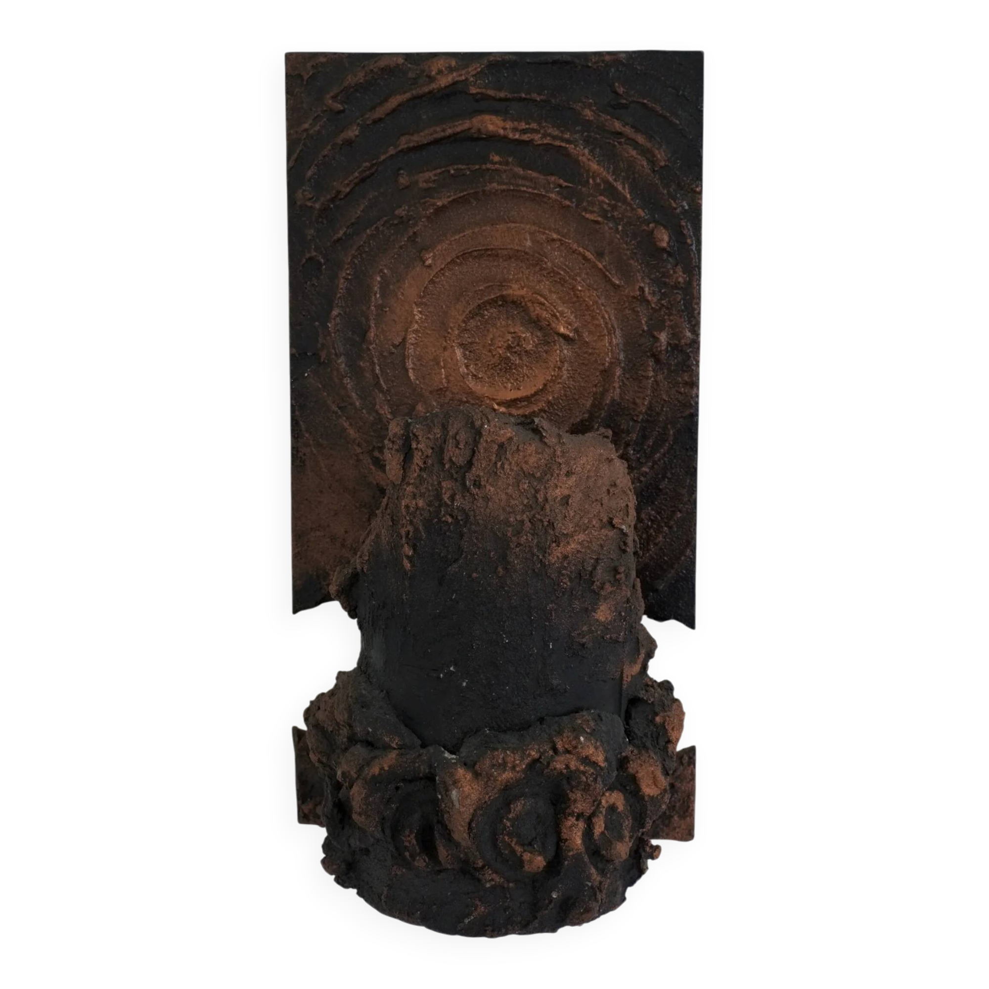 Brutalist ceramic wall sconce by Jouko Kytömaa | Finland | 1970s