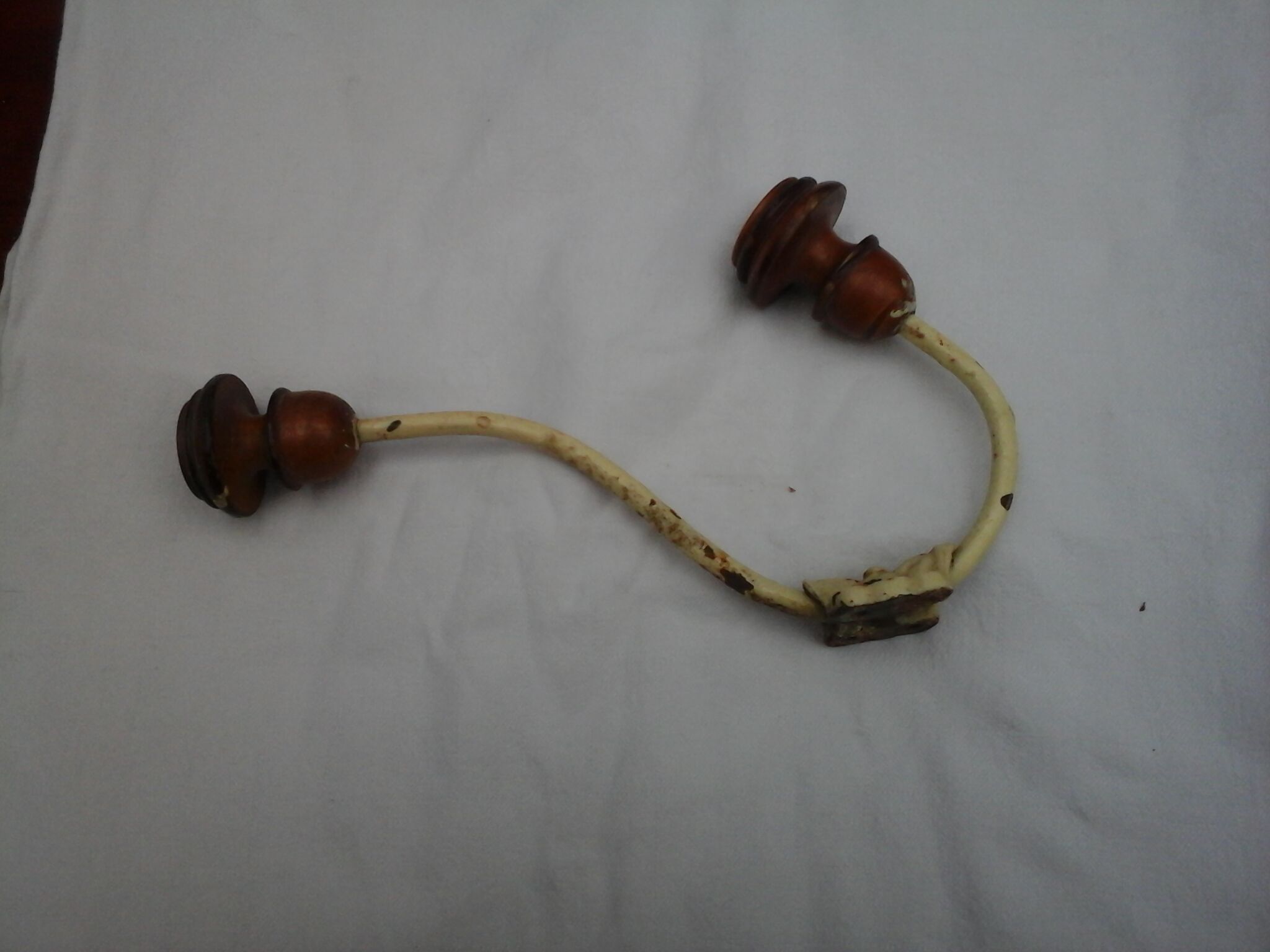 Old wood and iron hook