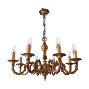 Lustre ancien en laiton