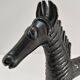 Horse sculptural brass solid patina black design