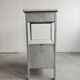 Secessionist furniture in marble and nickel-plated brass