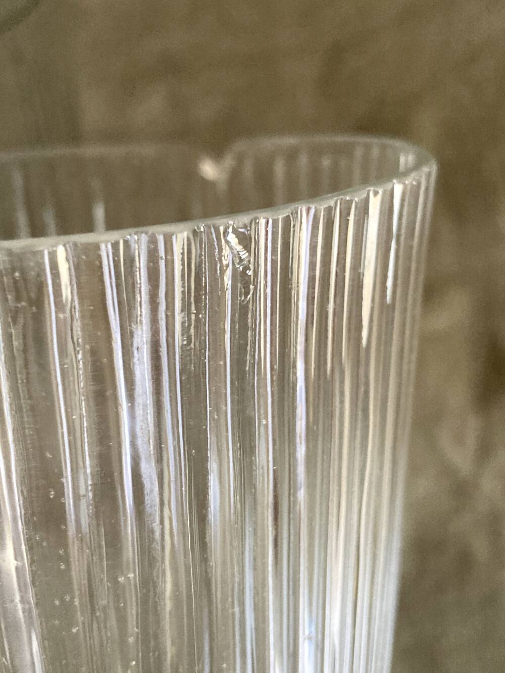 Antique glass orangeade set