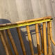 Chaise basse en rotin dans le goût d'Audoux-Minet
