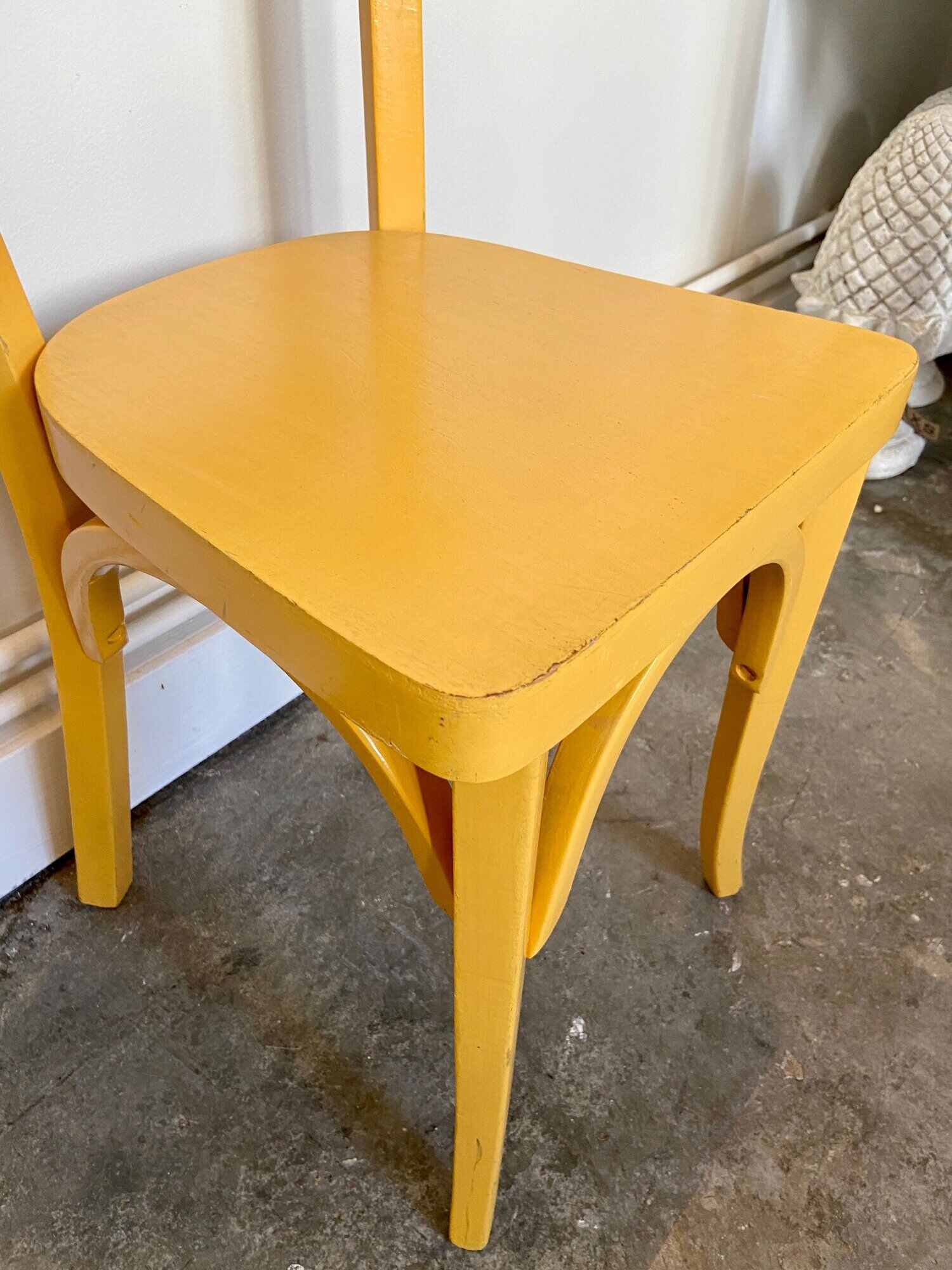 Chaise enfant Baumann en bois jaune