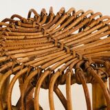Rattan stool by Franco Albini for Vittorio Bonacina, Italy 60s