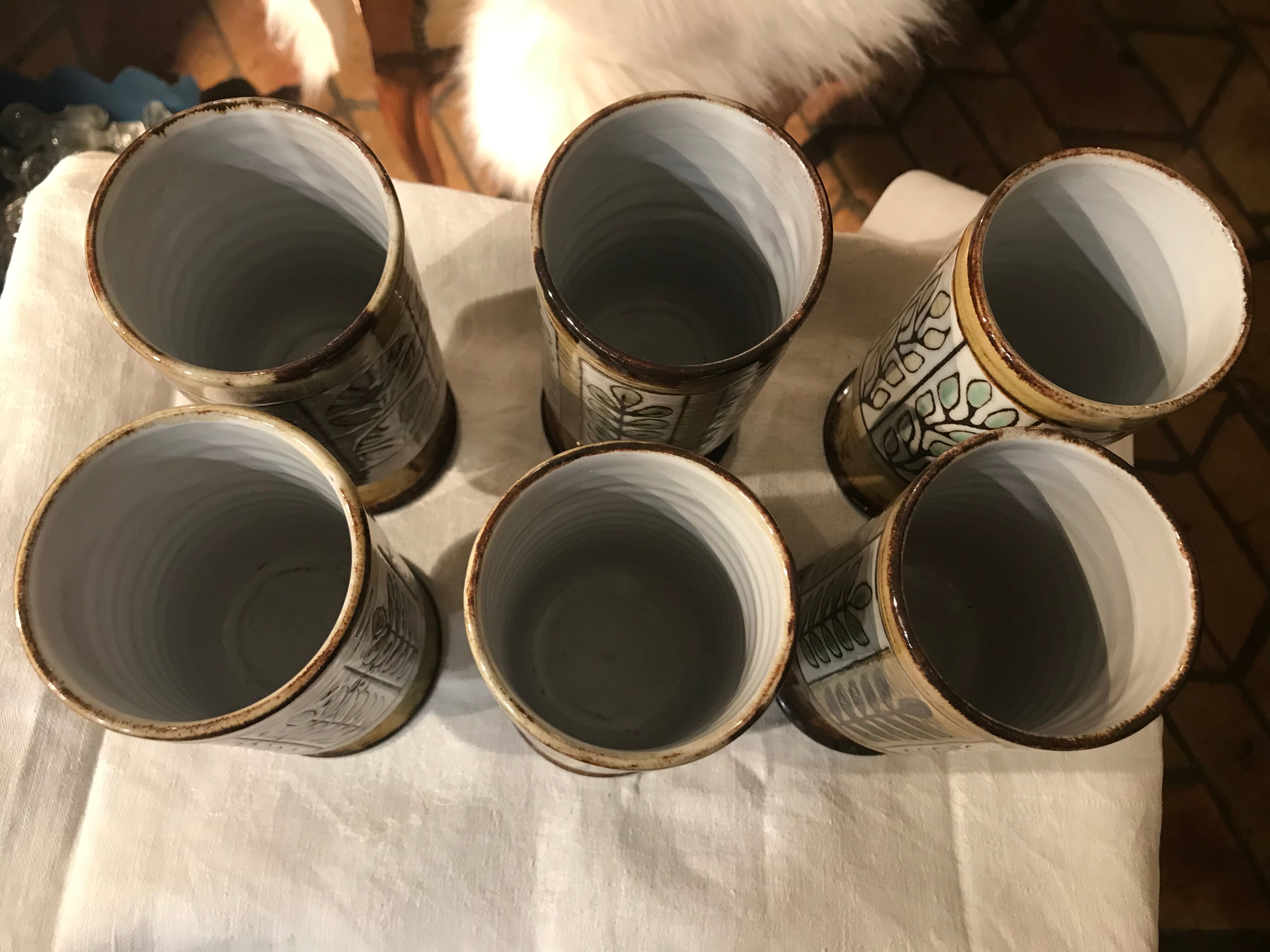 Série de 6 mugs Vallauris Malarmey