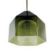 Mid-Century Scandinavian Glass & Brass Ceiling Light by C. Fagerlund, 1960s