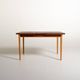 Extendable oak dining table, Scandinavia, 1960s