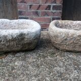 Pair of ancient stone troughs