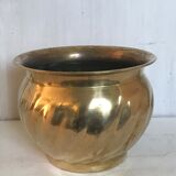 Vintage brass pot cover