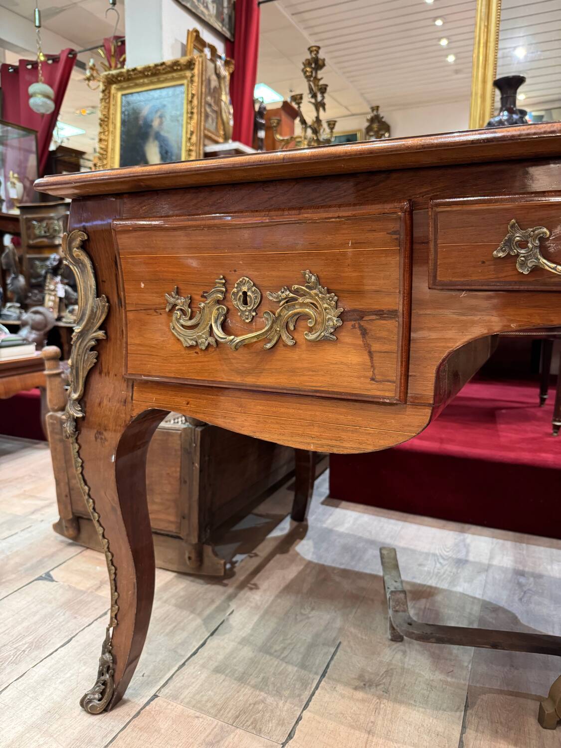 Louis XV walnut desk