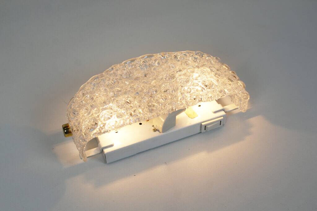 Pair of Murano glass 'bubble' sconces by Hillebrand