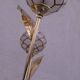 Floral floor lamp in pearlescent Capiz, 1970s.