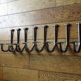 Set 8 vintage school hooks
