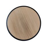 Restored solid wood pedestal table