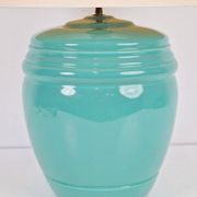 Table Lamp in Mint Porcelain from Laura Ashley, 1980s