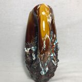 Former vallauris + 2 handles ceramic vase stamped vintage