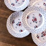 Set of 6 flat plates Bastia