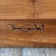 Coffee table in blond wood signed Alain Gaubert (20th century)