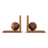 Art Deco Wooden Bookends from Nassauer Kunstgewerbe, 1930s, Set of 2