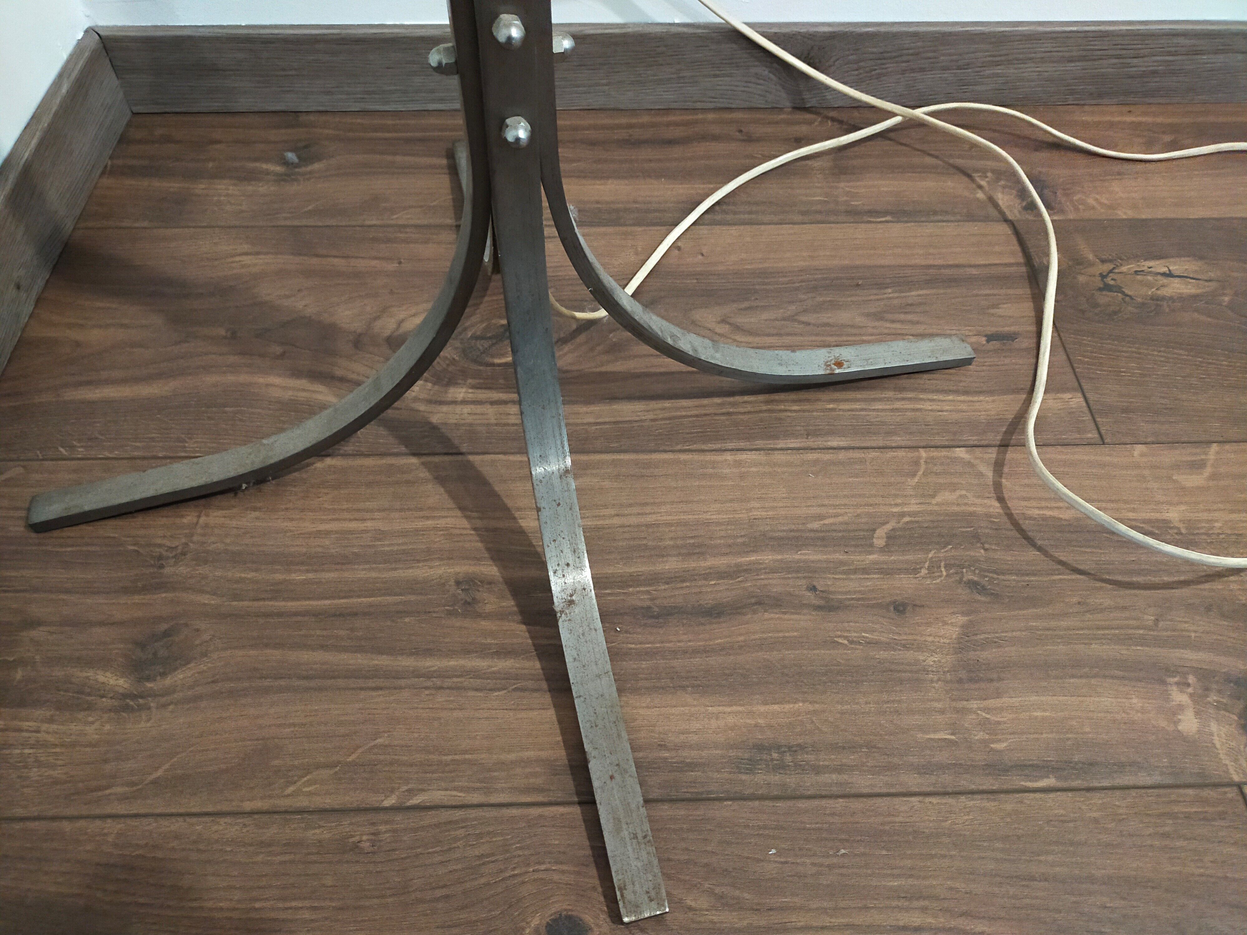 Floor lamp in chrome and brass metal 1970