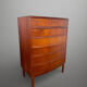 Scandinavian mid-century teak chest of drawers