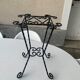 Wrought iron door twisted black vintage 1960