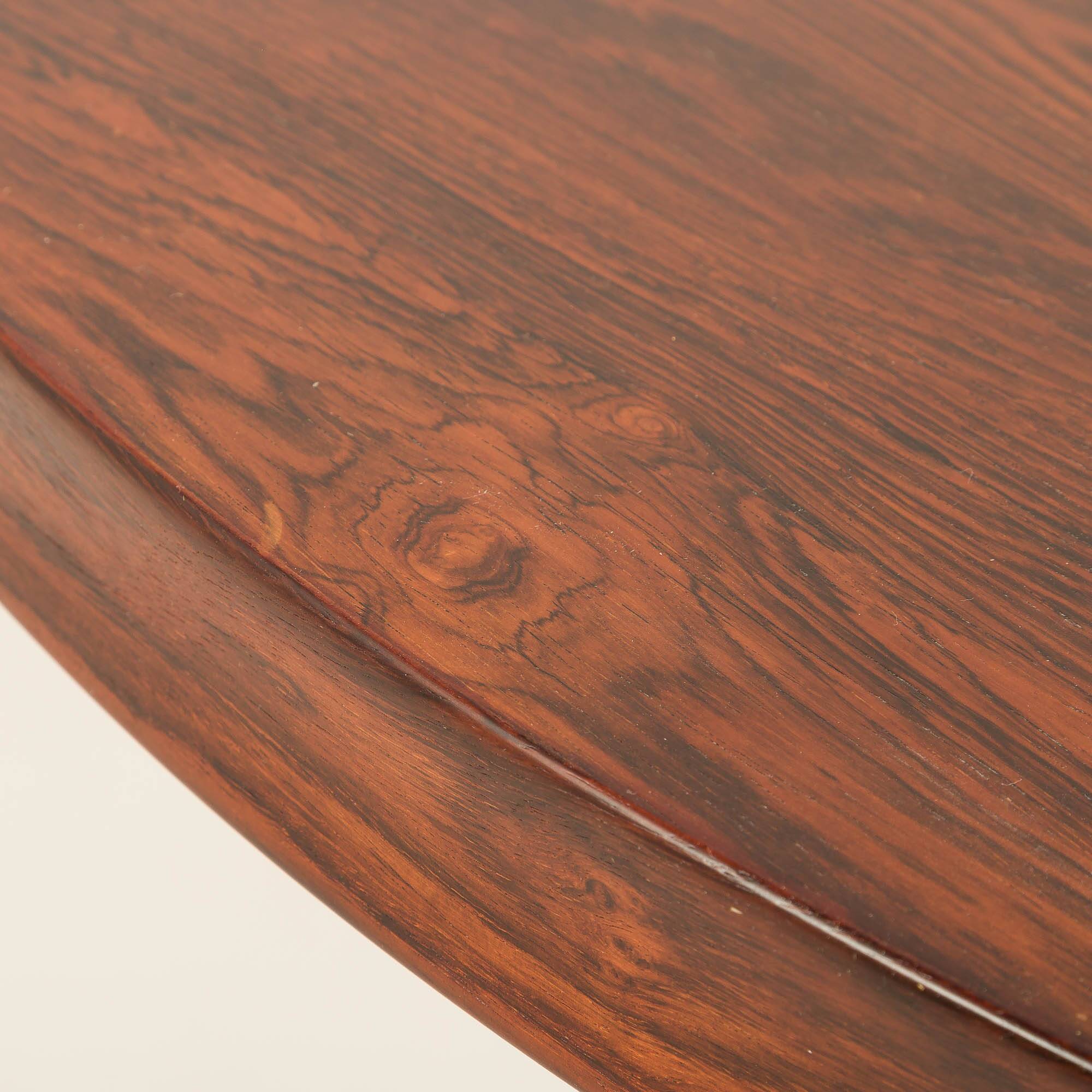 Carlo de Carli round rosewood table, 1960s